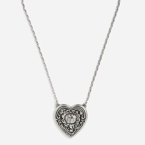 JOHNNY WAS ANTIQUE HEART PENDANT NECKLACE